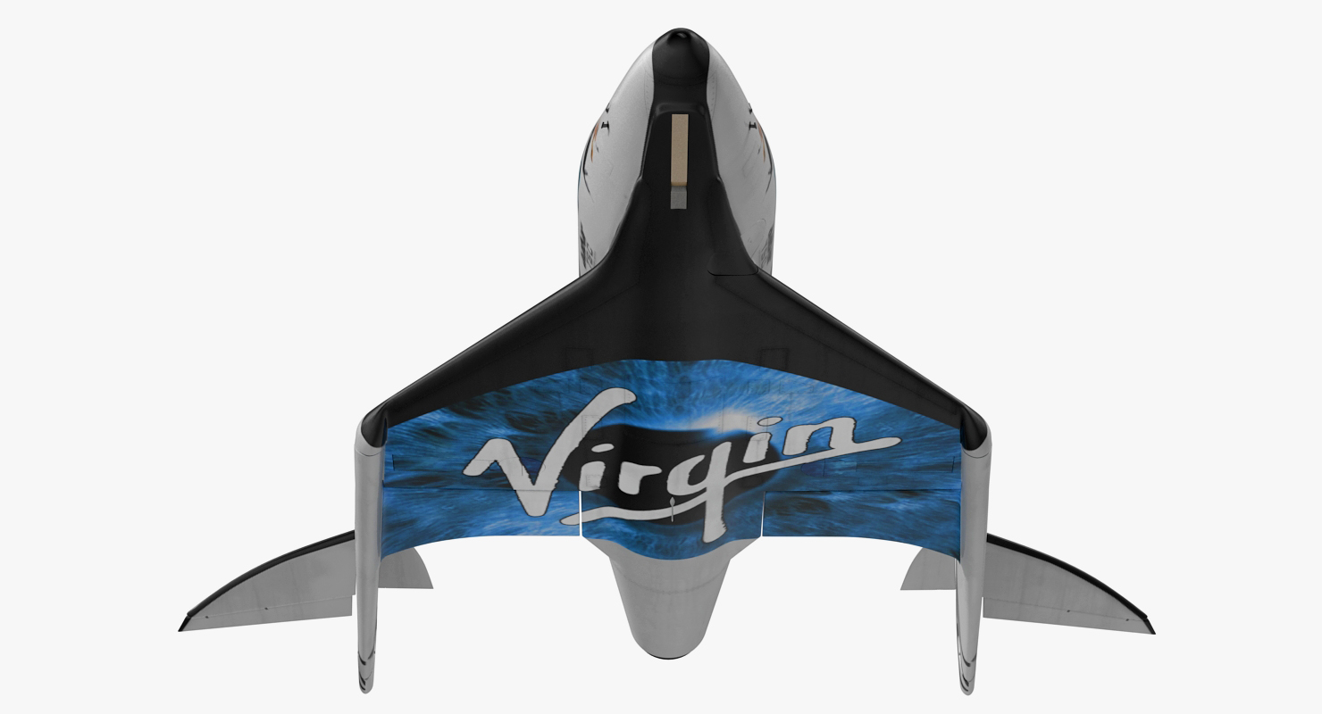 Suborbital Spaceplane SpaceShipTwo 3D model