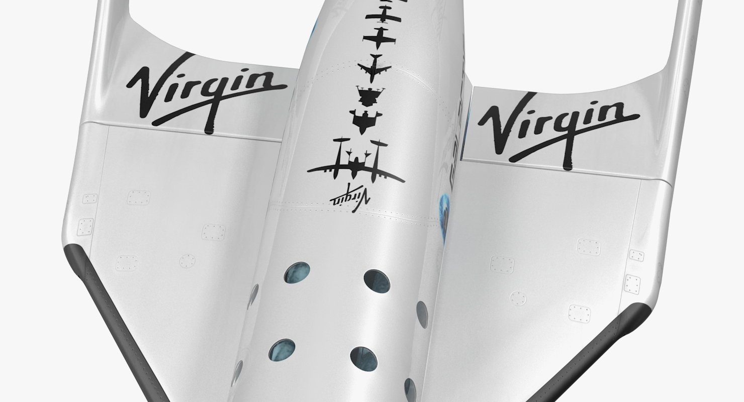 Suborbital Spaceplane SpaceShipTwo 3D model