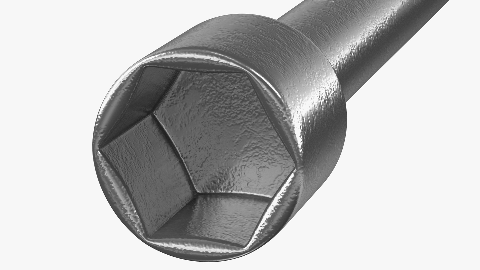 3D Four Way Lug Nut Wrench model