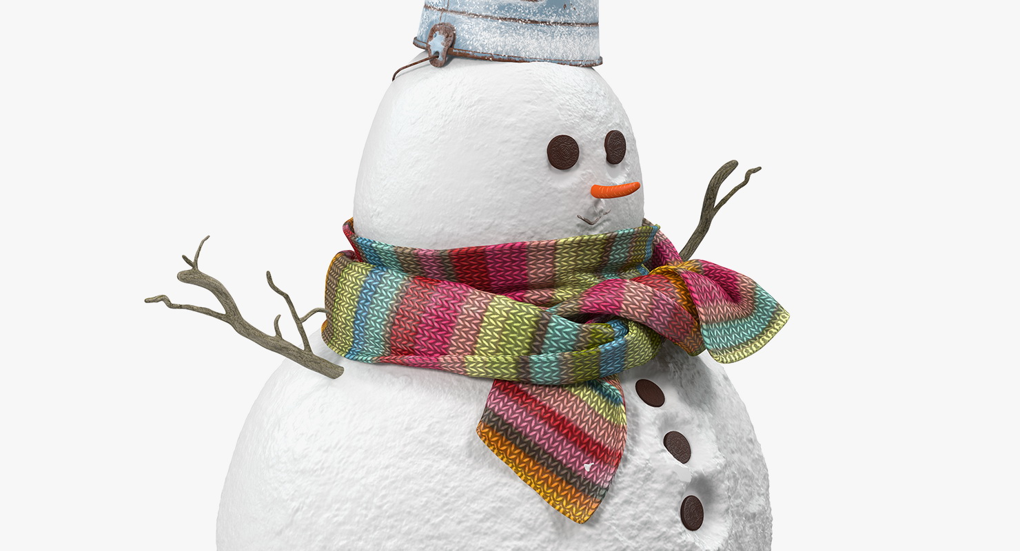 Little Christmas Snowman 3D model