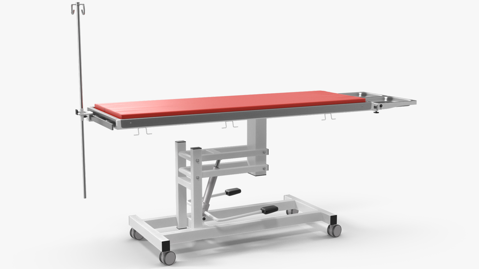 3D model Veterinary Table Red