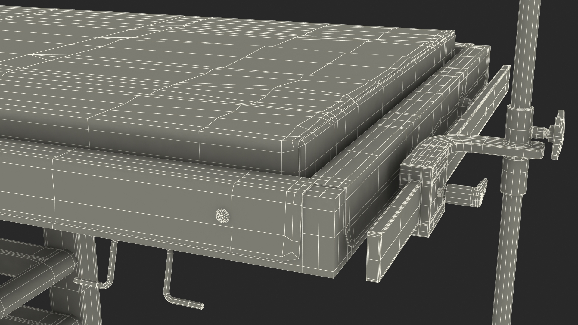 3D model Veterinary Table Red