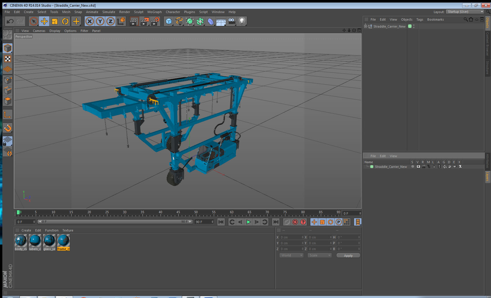 3D model Straddle Carrier New