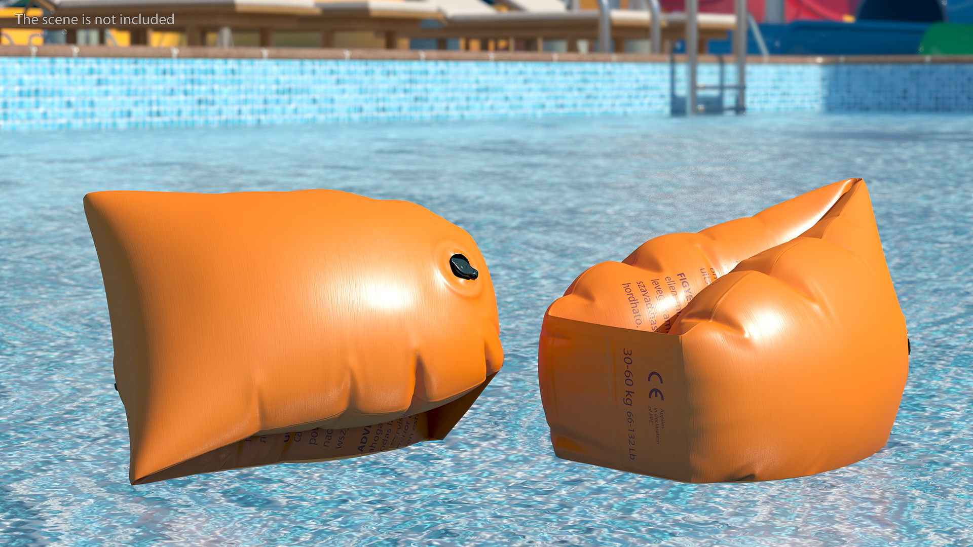 3D Inflatable Swimming Armbands model