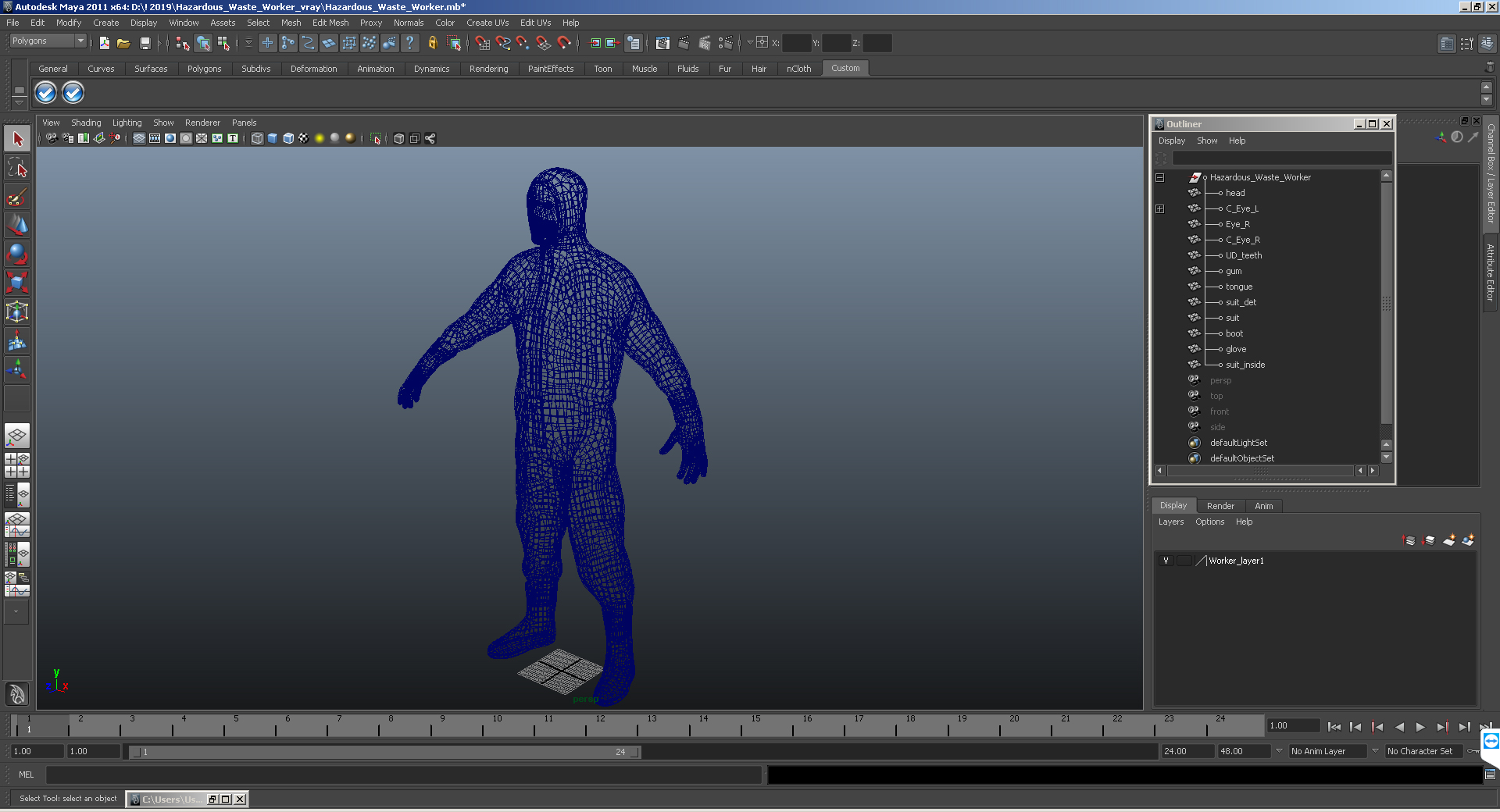 Hazardous Waste Worker 3D