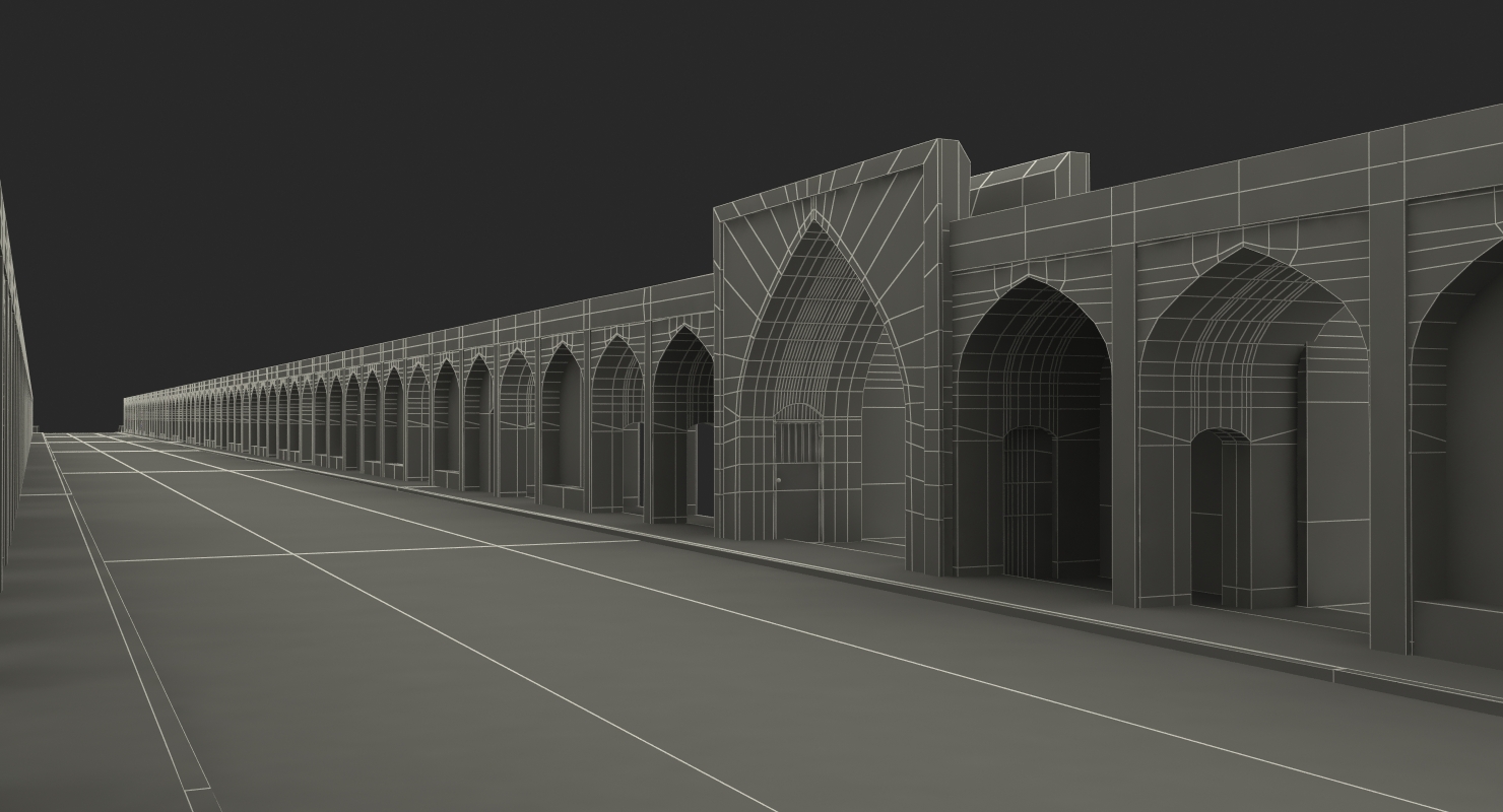 3D Si o se Pol Bridge of 33 Arches