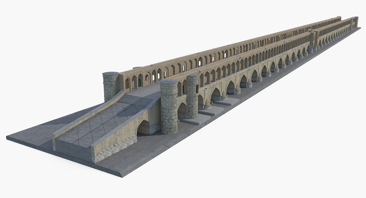 3D Si o se Pol Bridge of 33 Arches