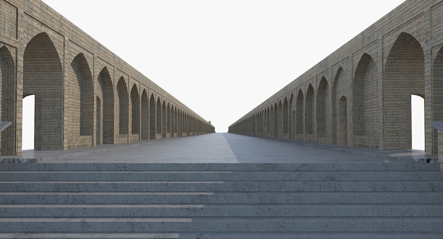 3D Si o se Pol Bridge of 33 Arches