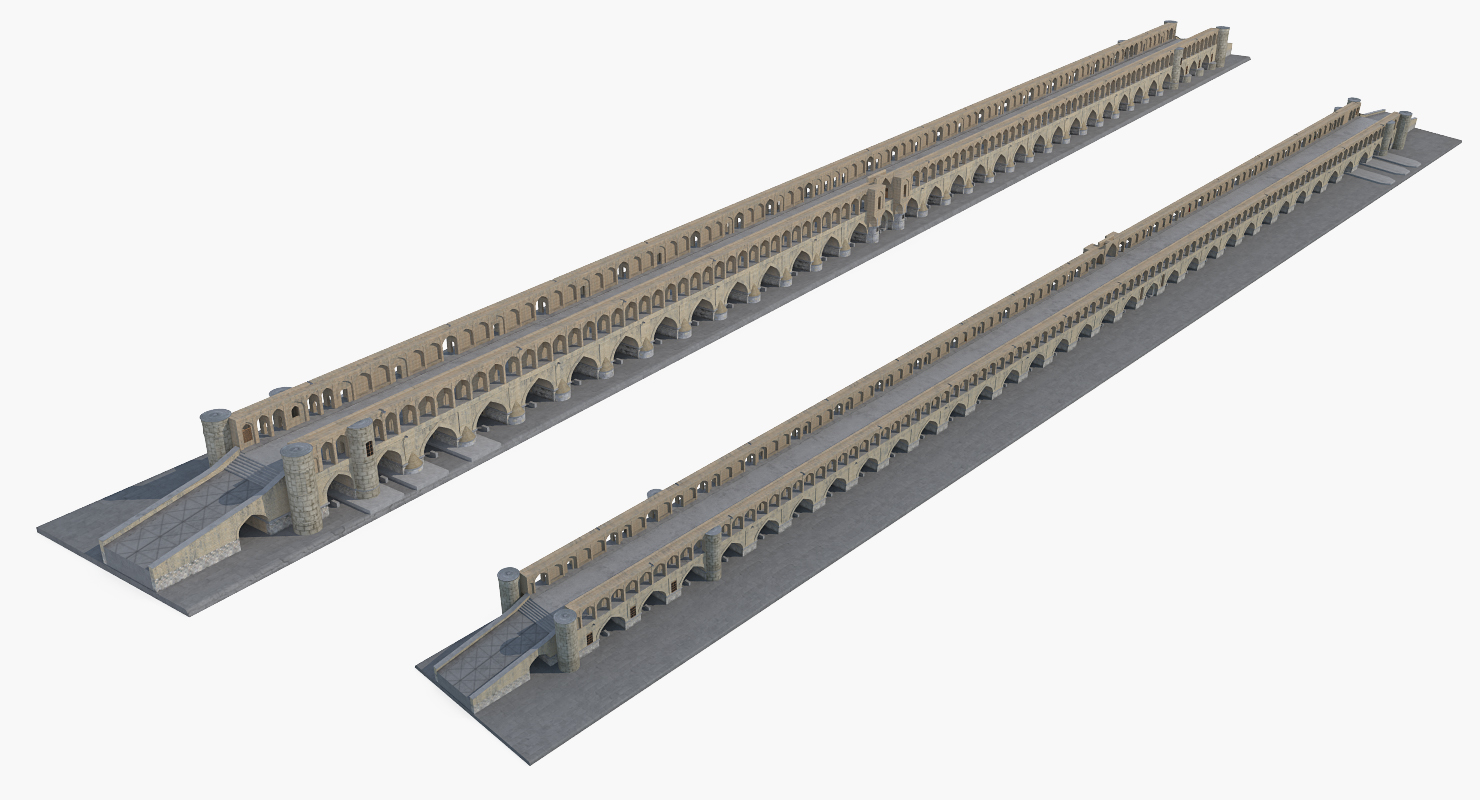 3D Si o se Pol Bridge of 33 Arches