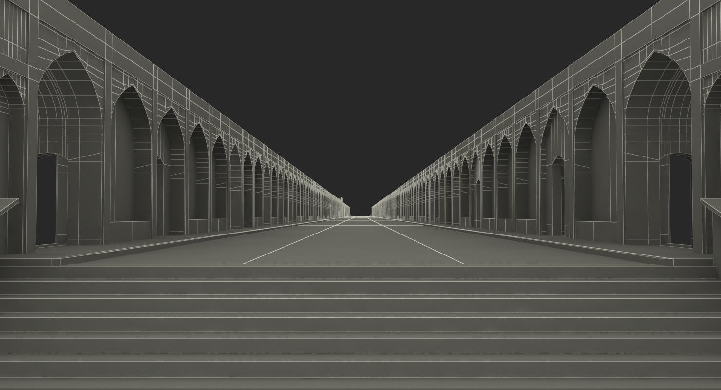 3D Si o se Pol Bridge of 33 Arches
