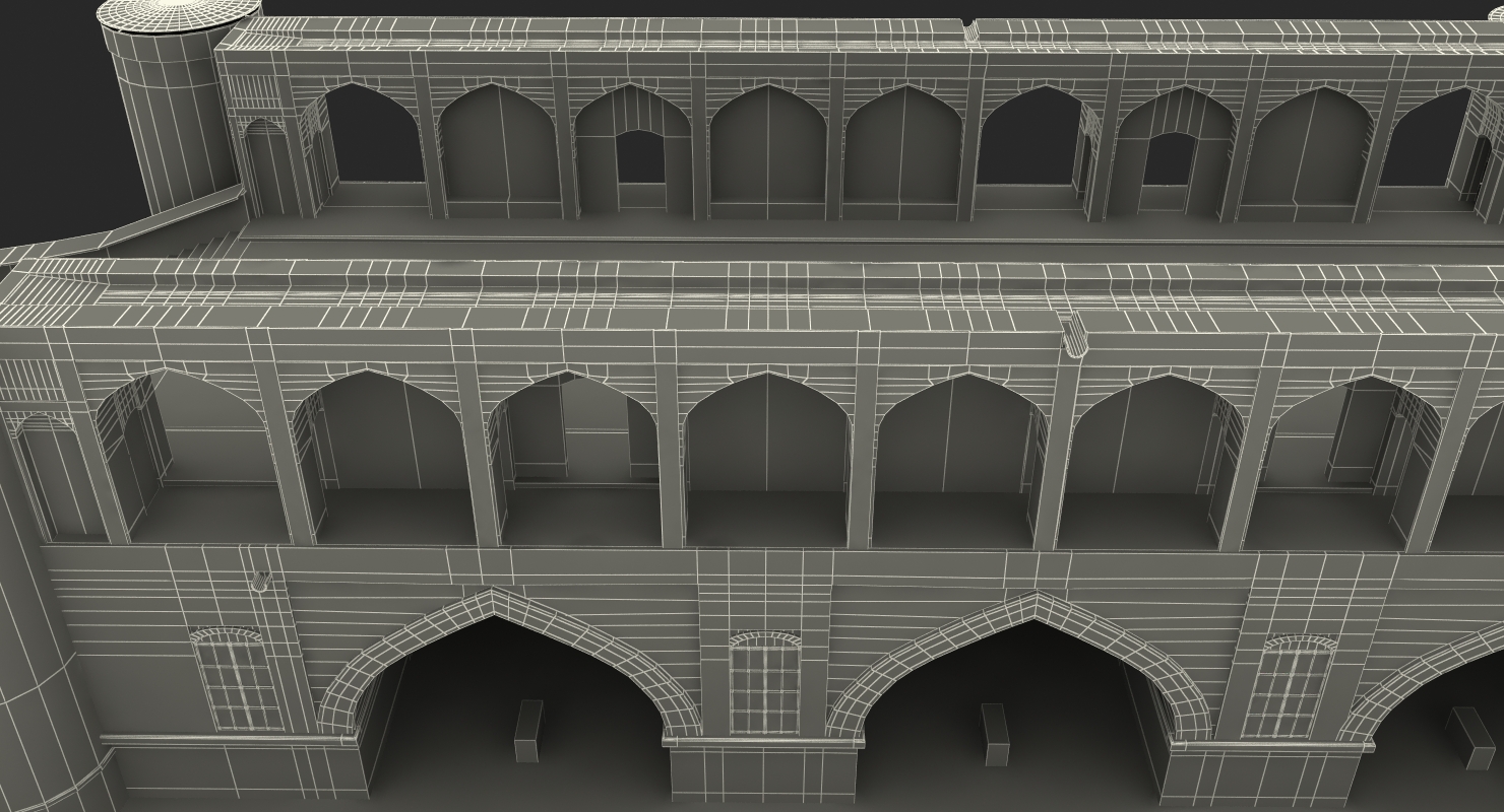 3D Si o se Pol Bridge of 33 Arches