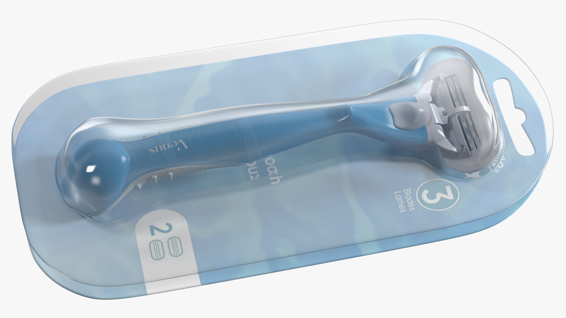 3D Razor Gillette Venus with Package model