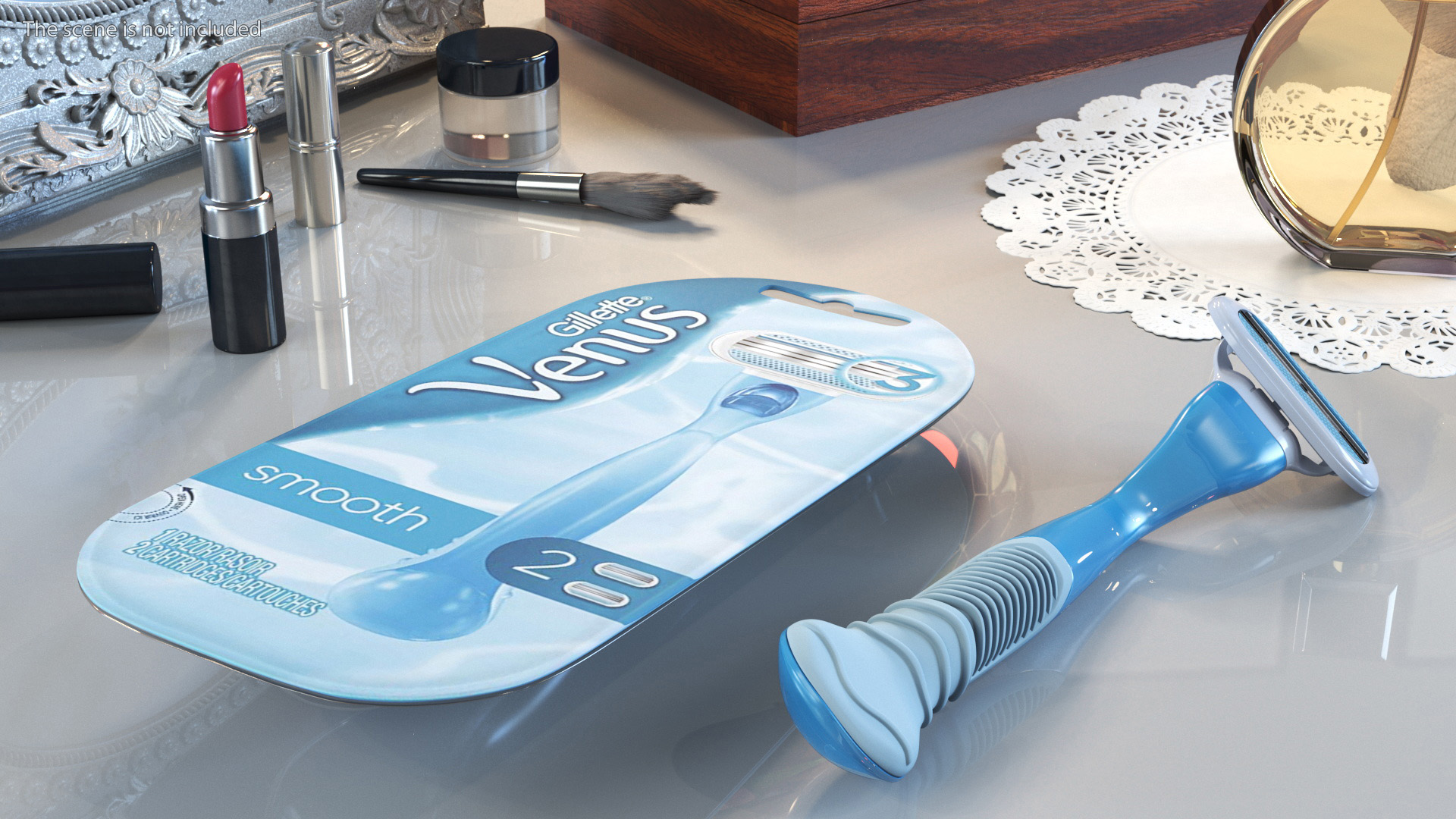 3D Razor Gillette Venus with Package model