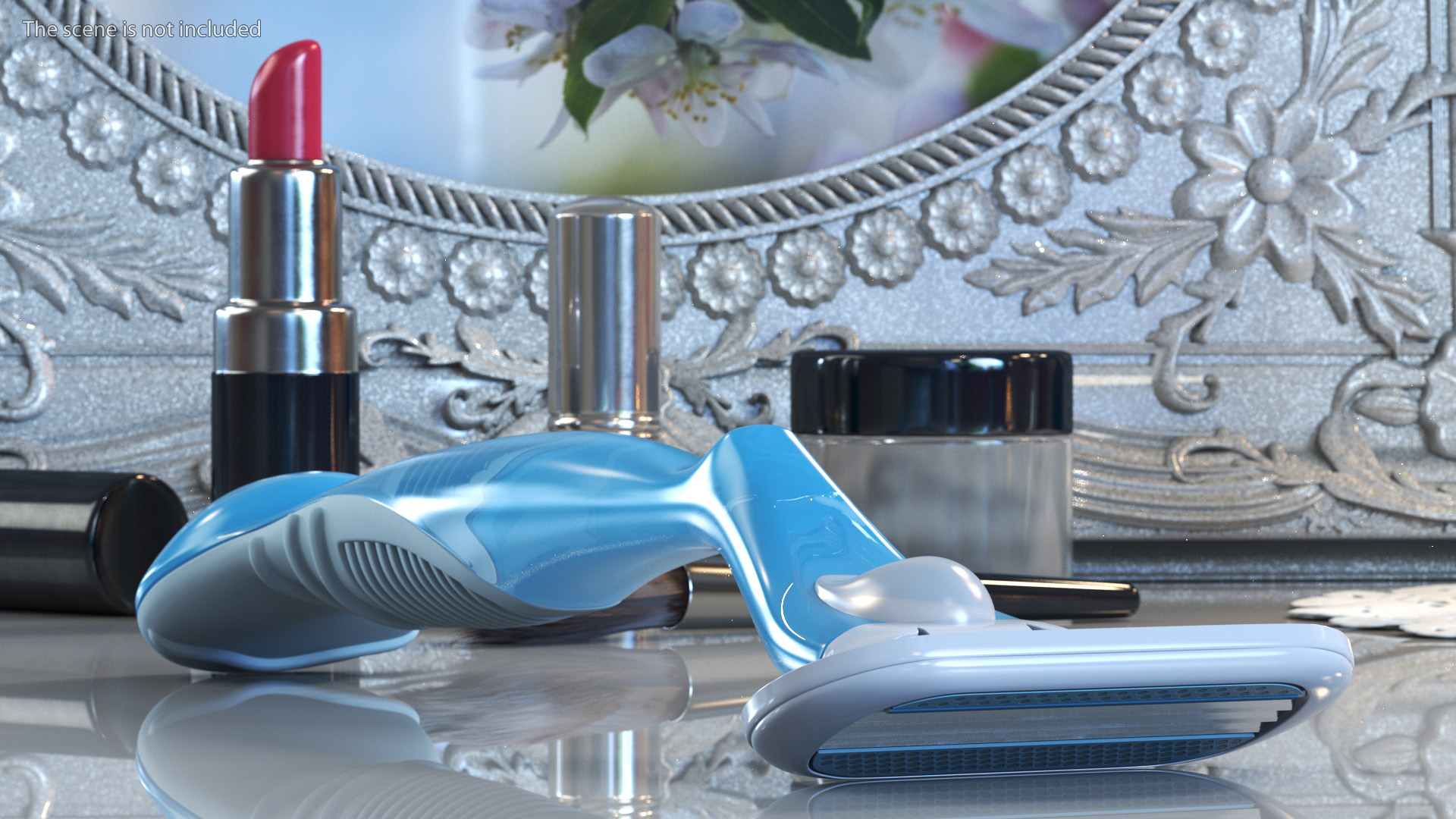 3D Razor Gillette Venus with Package model