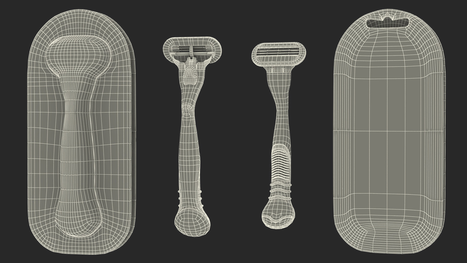 3D Razor Gillette Venus with Package model