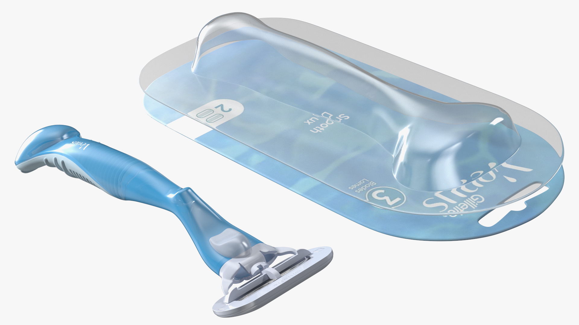 3D Razor Gillette Venus with Package model