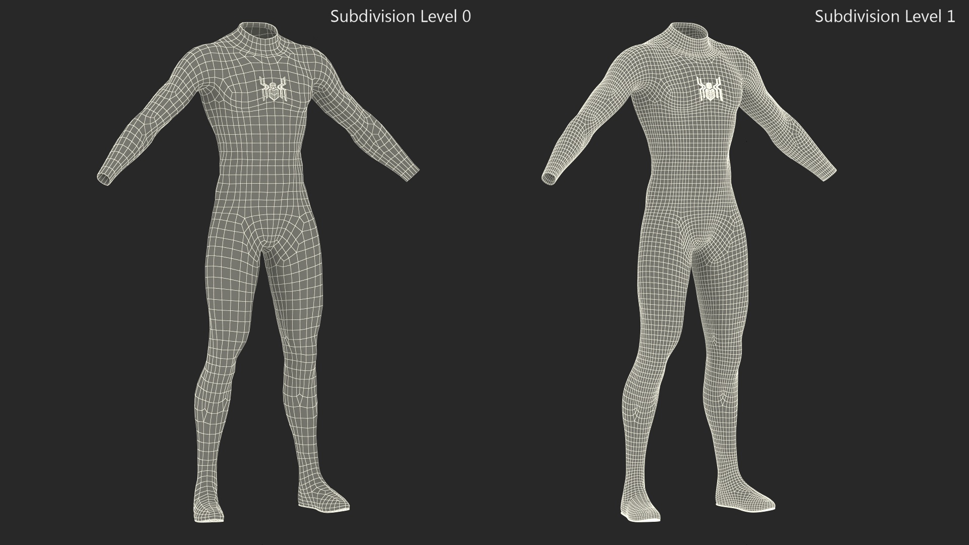 3D model Spiderman Black Suit