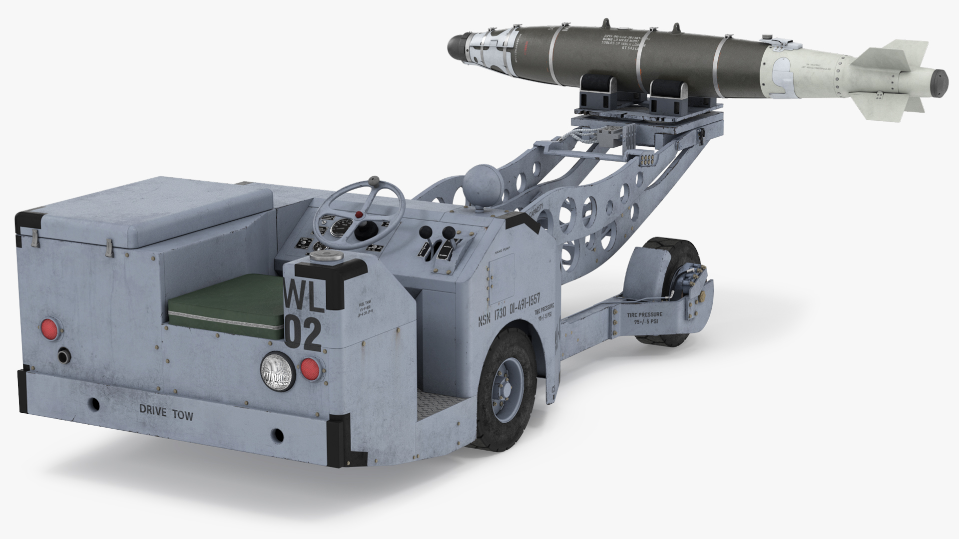 MJ1 Aircraft Weapon Loader with Missile