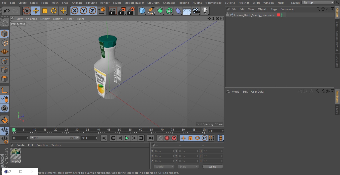 Lemon Drink Simply Lemonade 3D