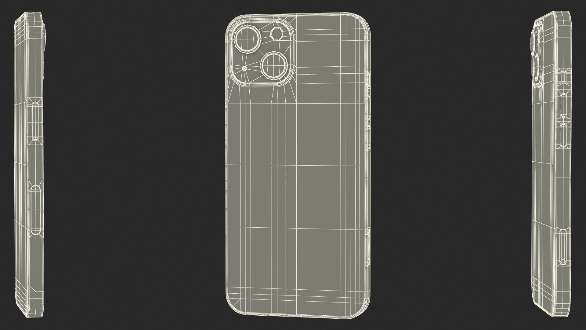 Apple iPhone 14 Midnight 3D model
