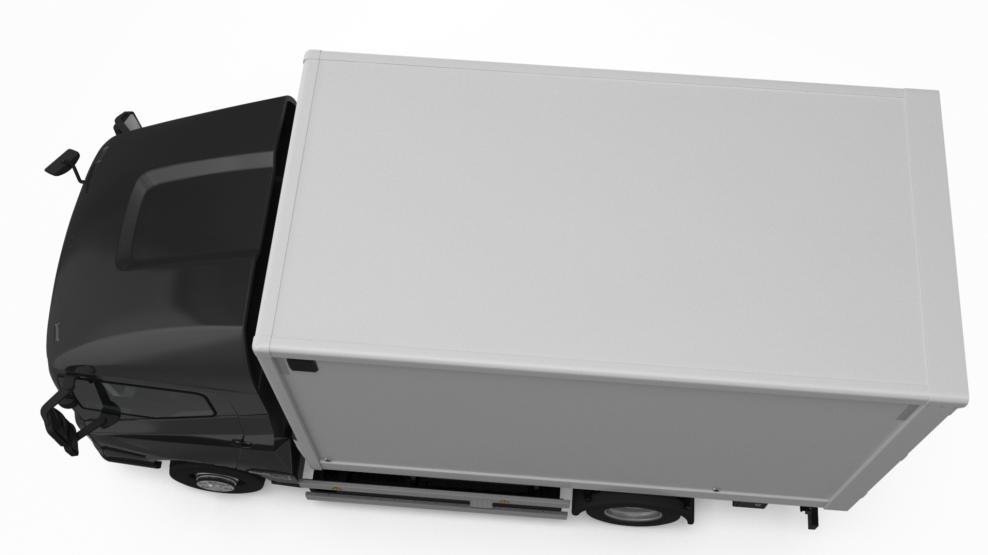 Modern Electric Truck Black 3D
