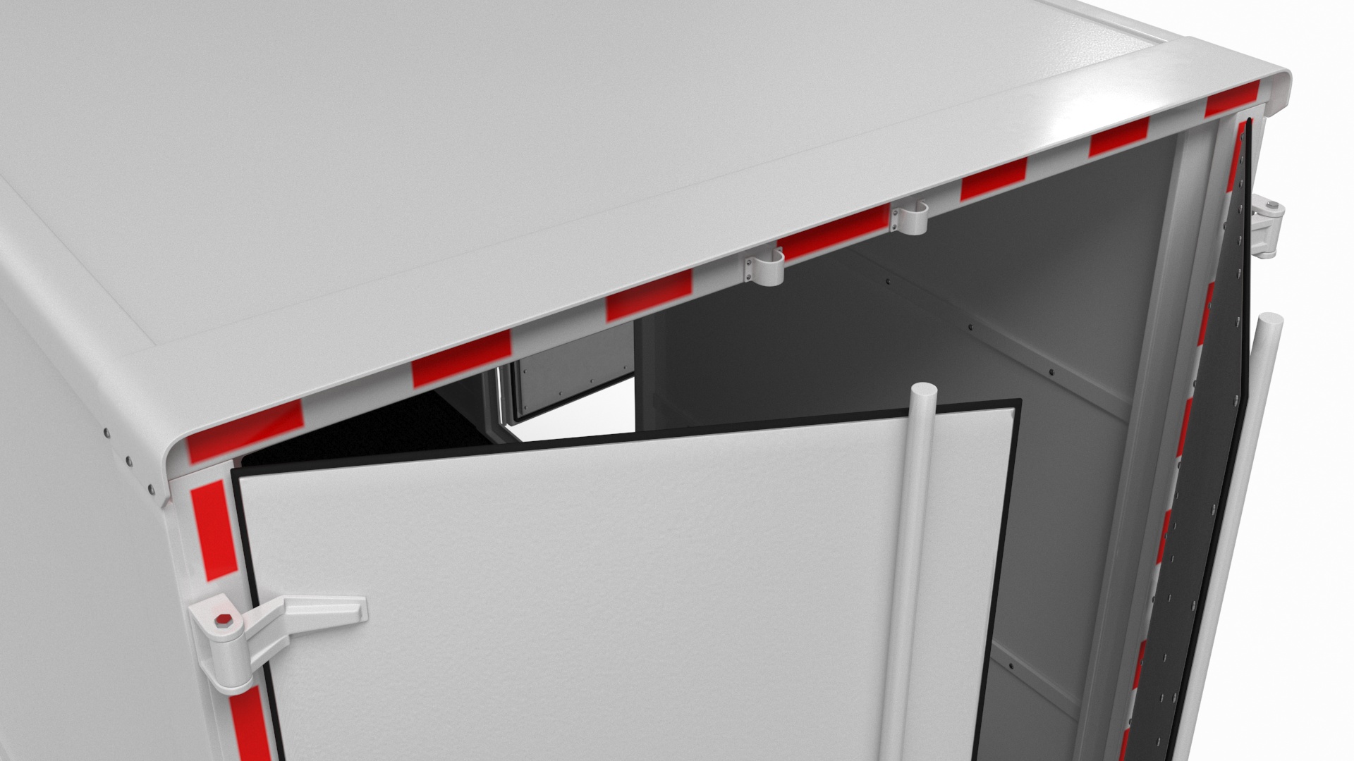 Modern Electric Truck Black 3D