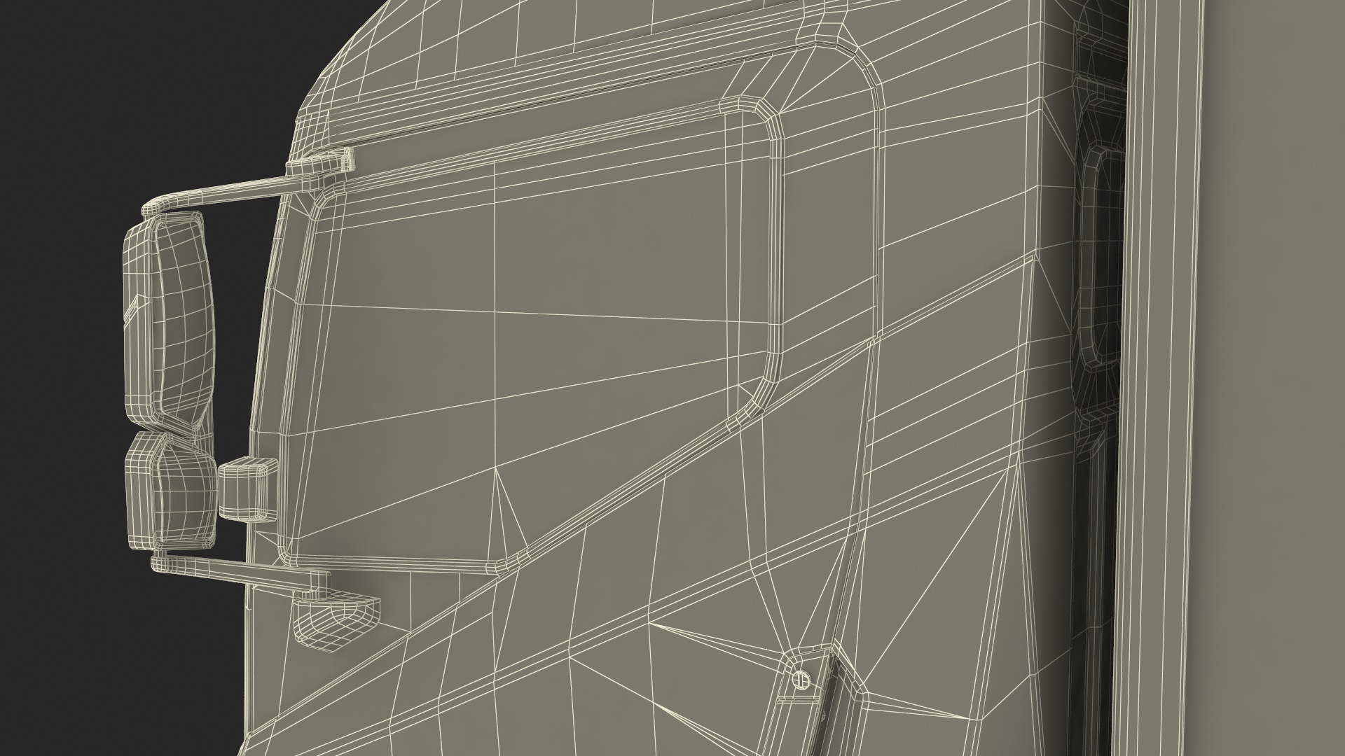 Modern Electric Truck Black 3D