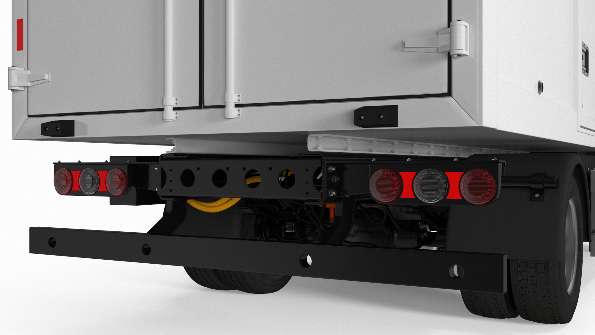 Modern Electric Truck Black 3D