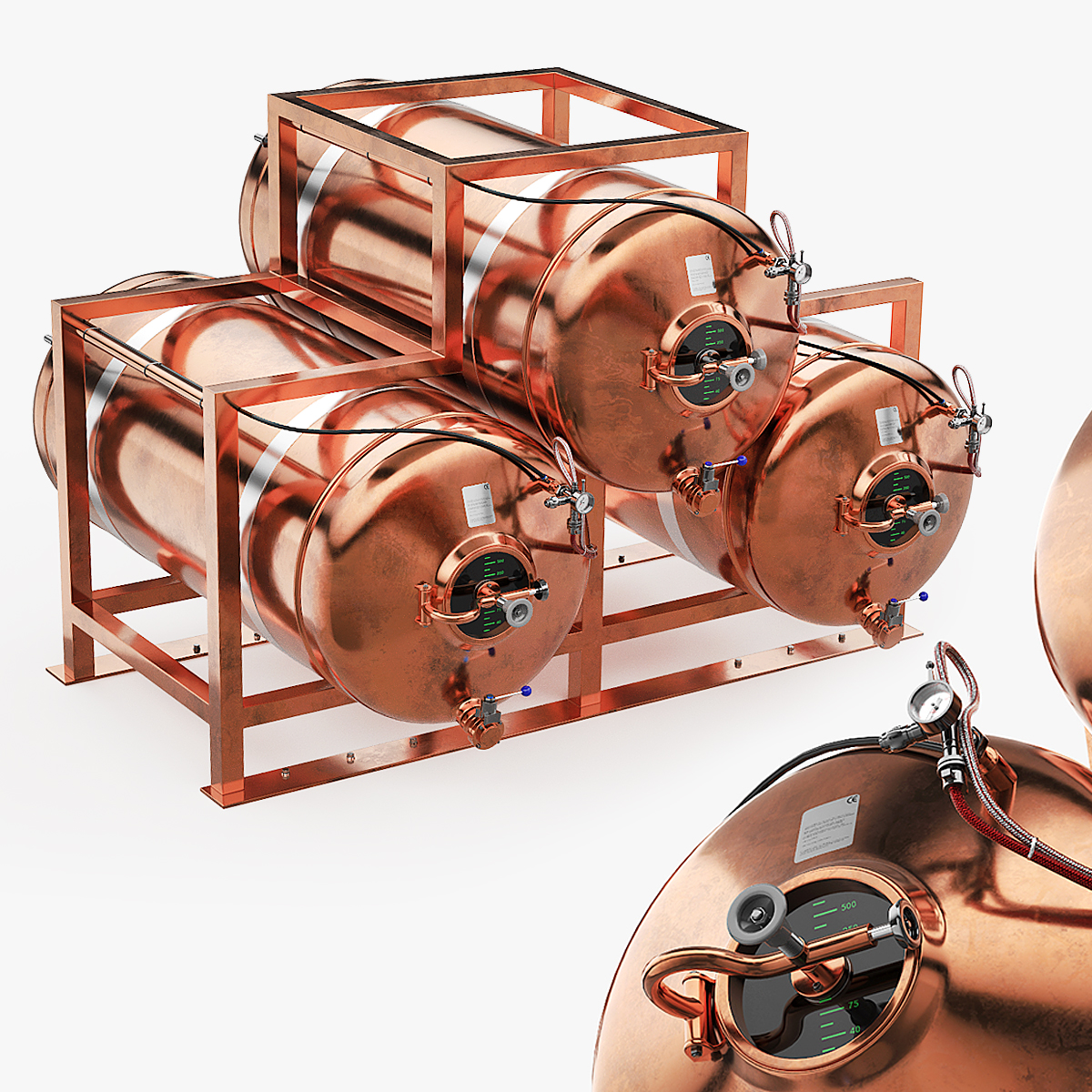 Copper Beer Storage Tank System