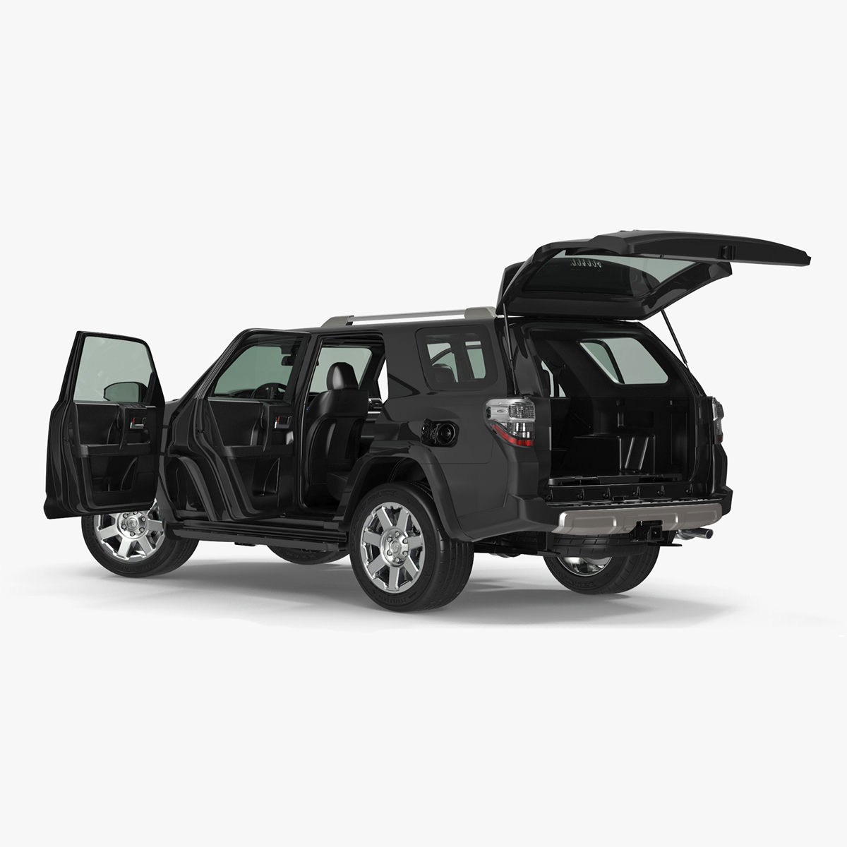 Toyota 4Runner SUV Rigged for Cinema 4D 3D model