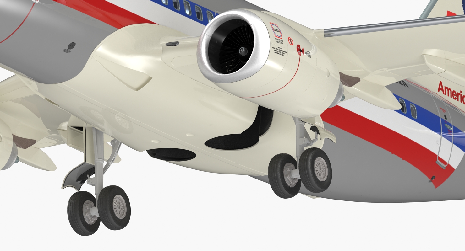 3D Boeing 737 600 with Interior American Airlines