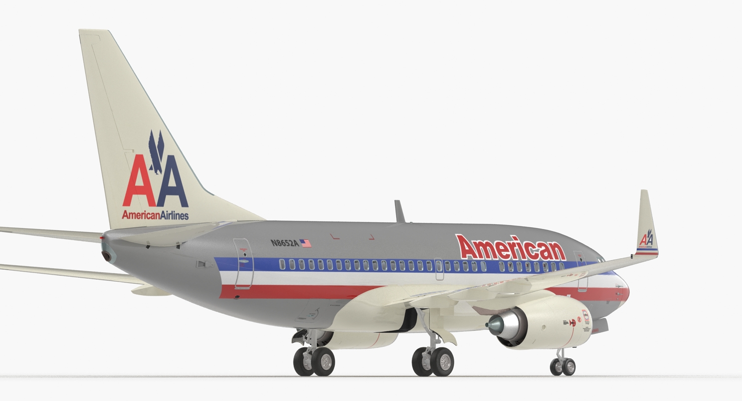 3D Boeing 737 600 with Interior American Airlines