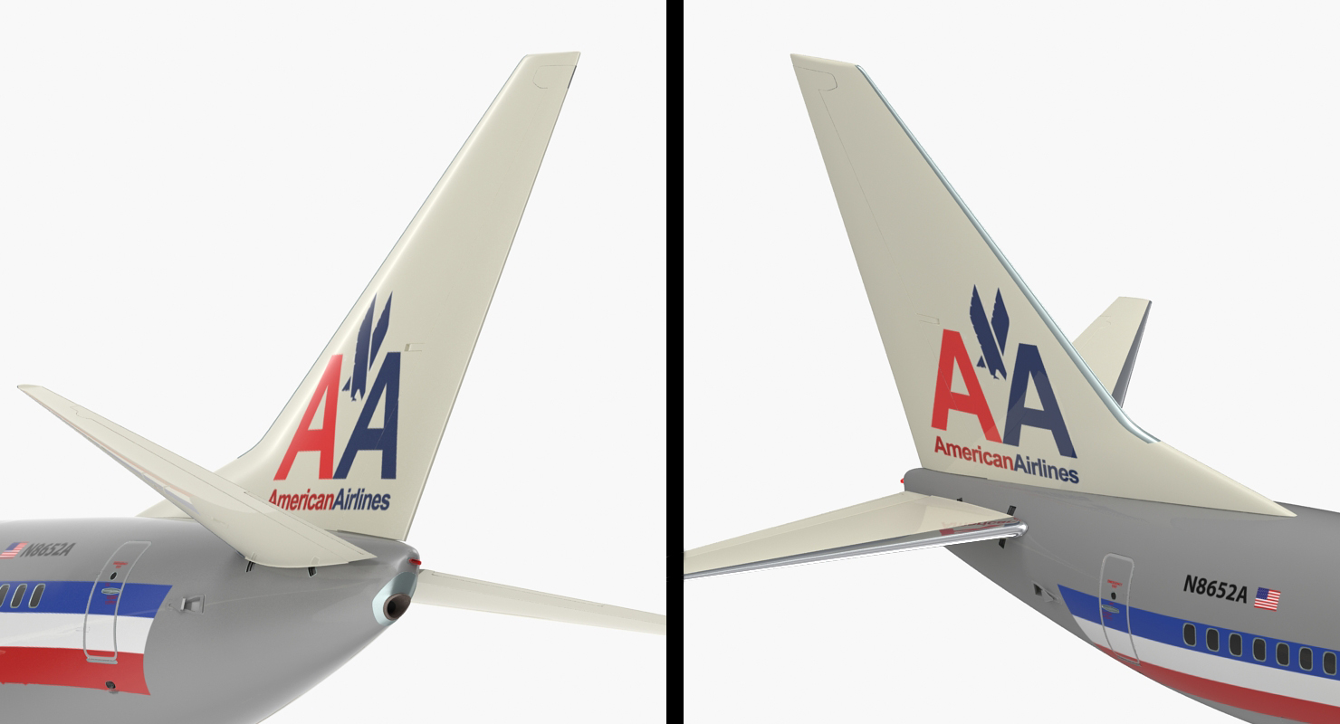 3D Boeing 737 600 with Interior American Airlines