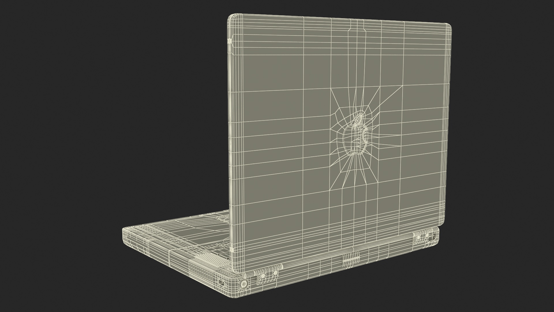 3D model Apple PowerBook G4 Laptop
