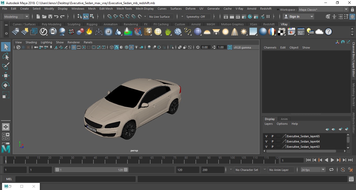 3D model Executive Sedan