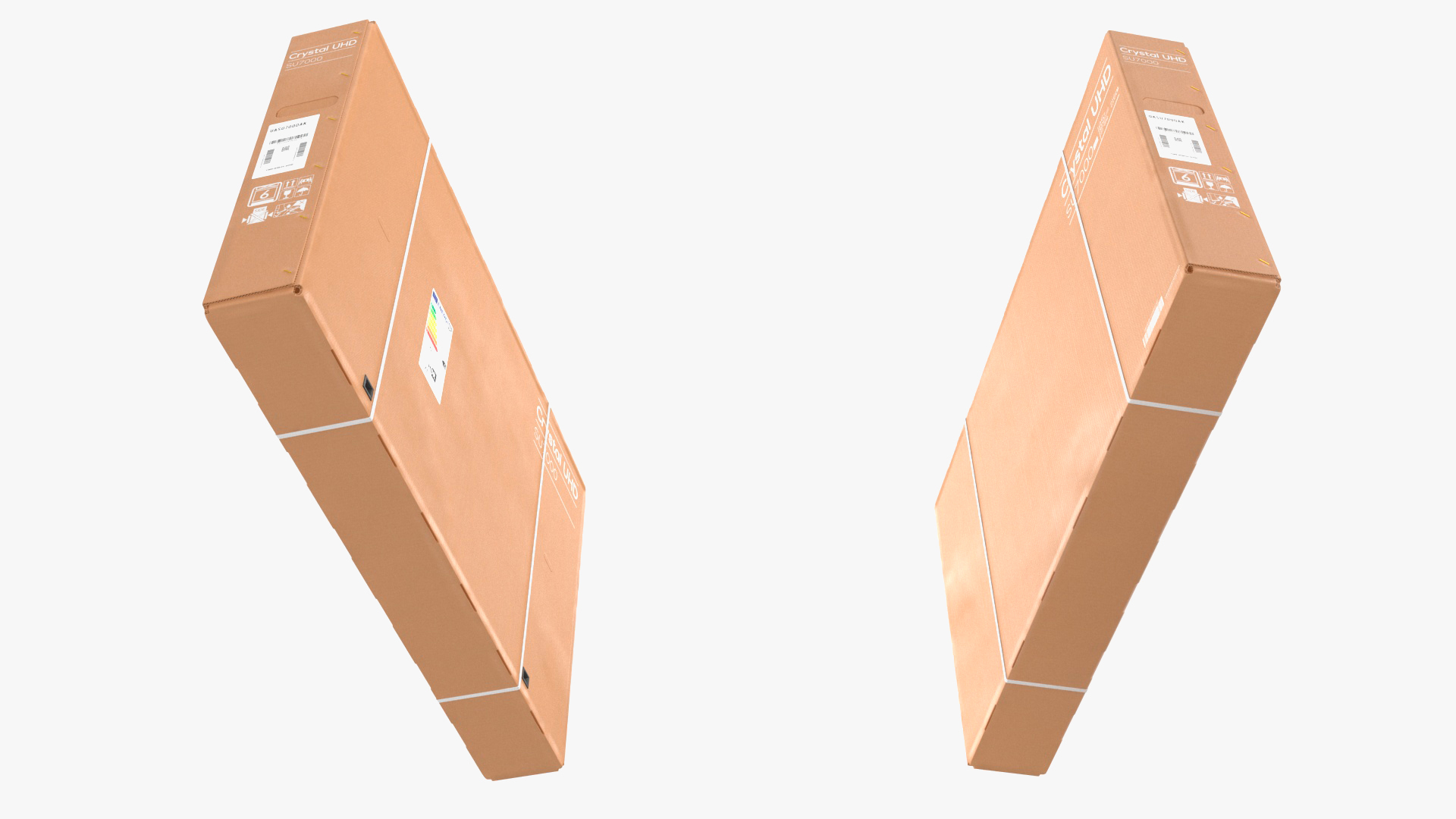 3D 85 Inch TV Moving Carton Box model