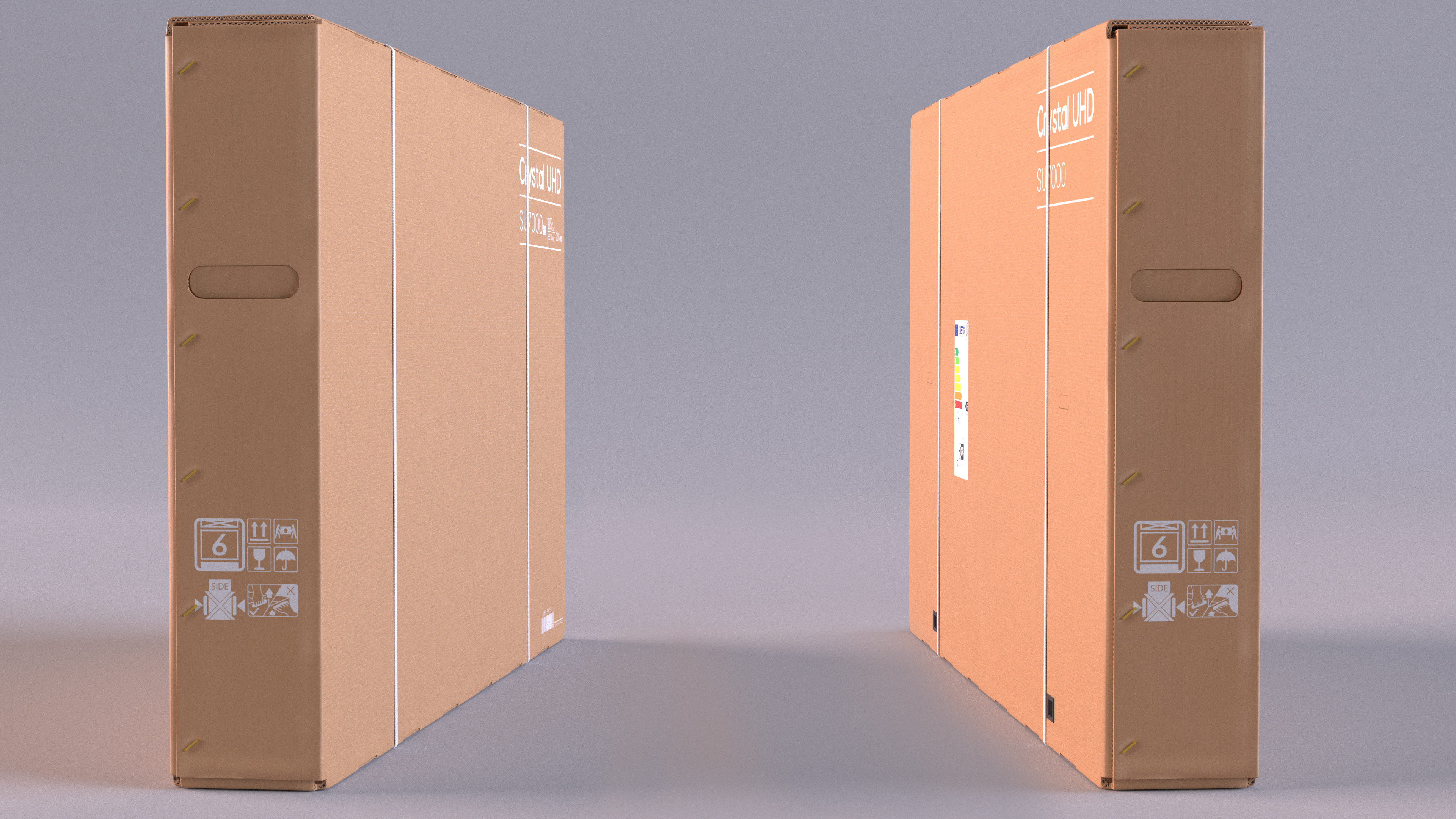 3D 85 Inch TV Moving Carton Box model