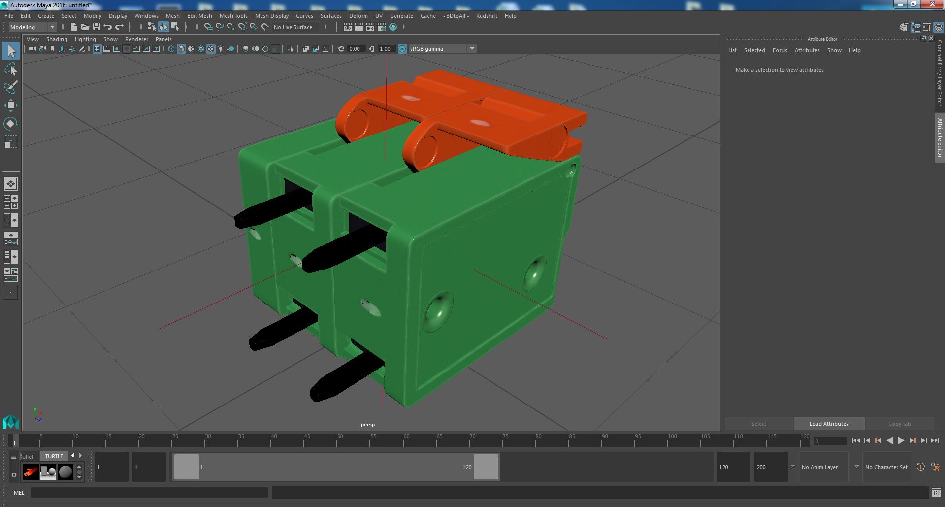 Screwless Terminal Block 3D model