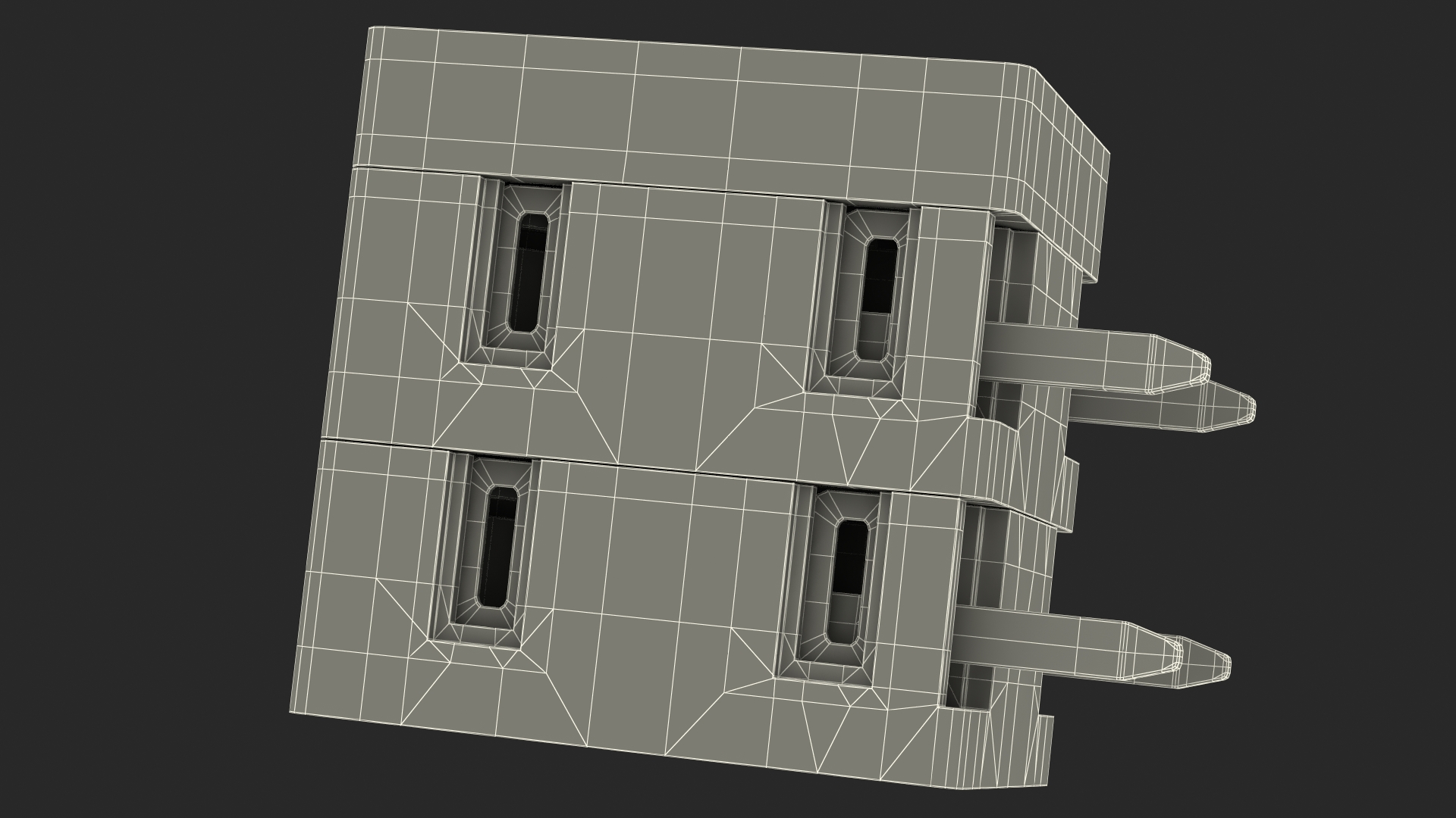 Screwless Terminal Block 3D model