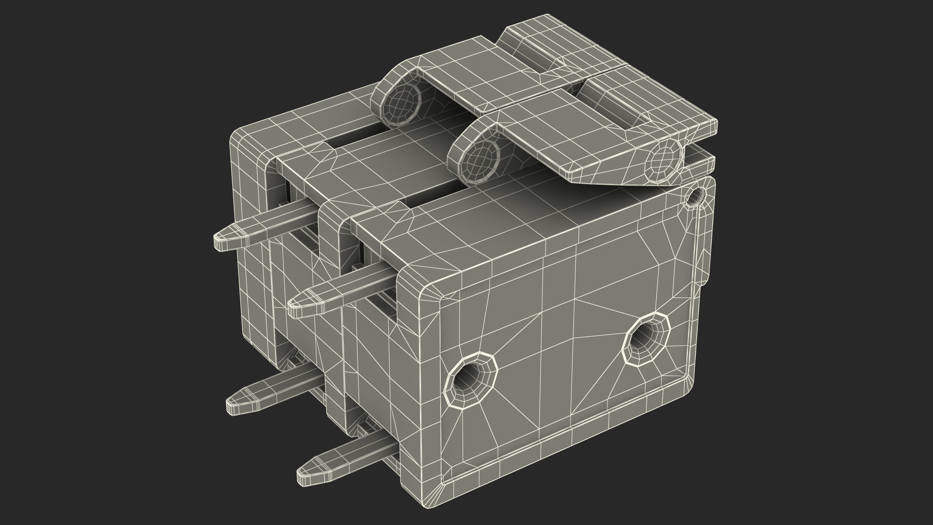 Screwless Terminal Block 3D model