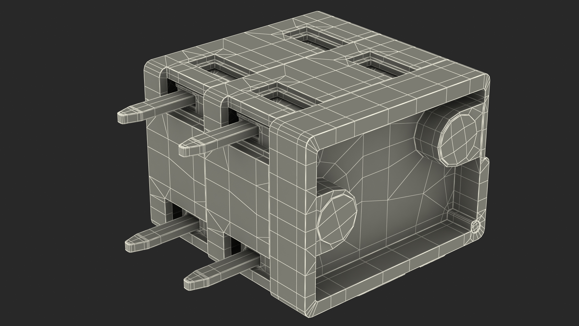 Screwless Terminal Block 3D model