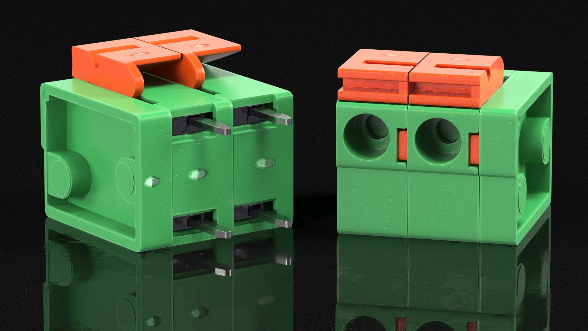 Screwless Terminal Block 3D model