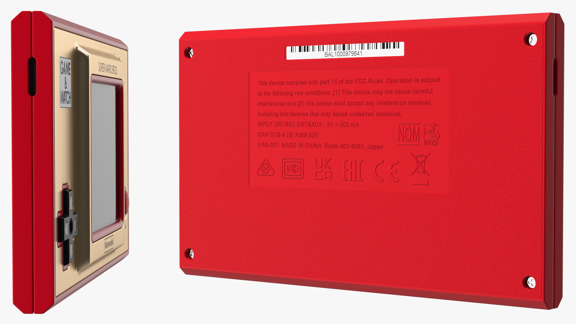 Nintendo Game and Watch Console Super Mario Bros Turned Off 3D model