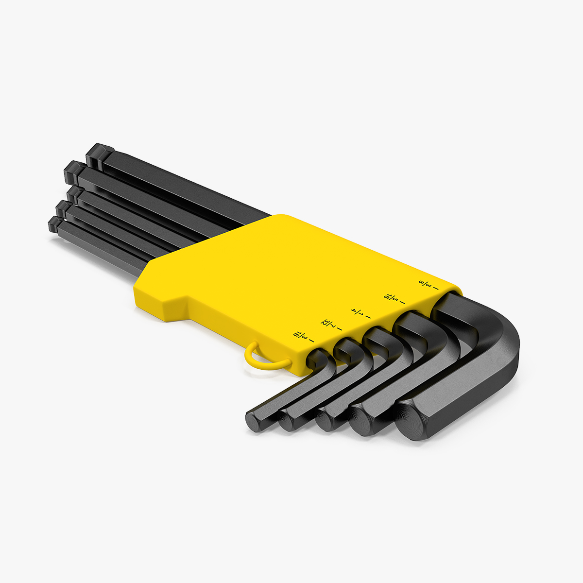 5 Piece Long Arm Ball Hex Key Wrench Set