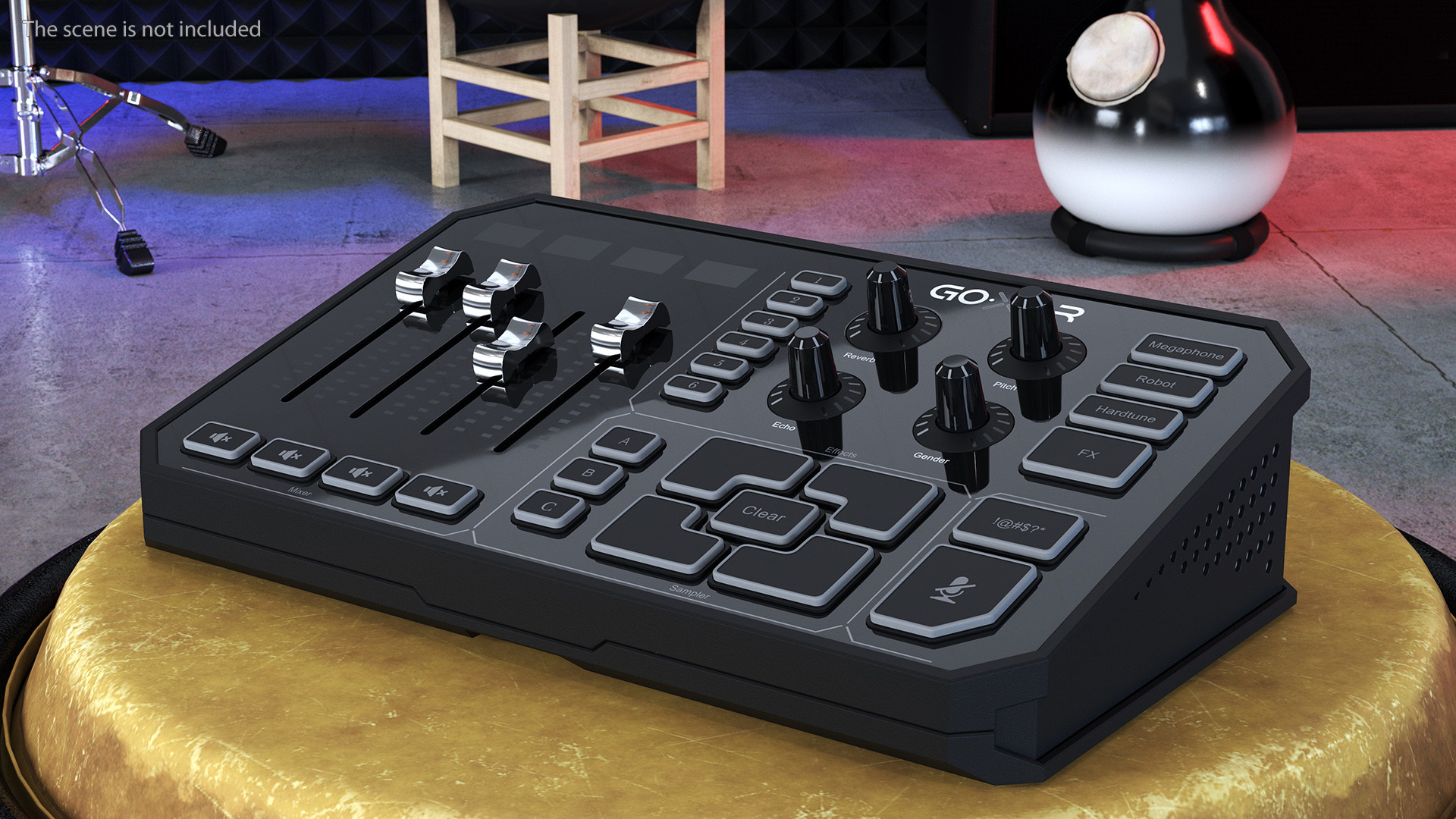 3D Online Broadcaster Remote Control TC Helicon GoXLR Lights Off