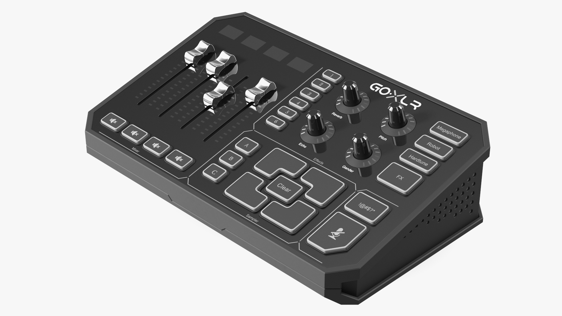 3D Online Broadcaster Remote Control TC Helicon GoXLR Lights Off
