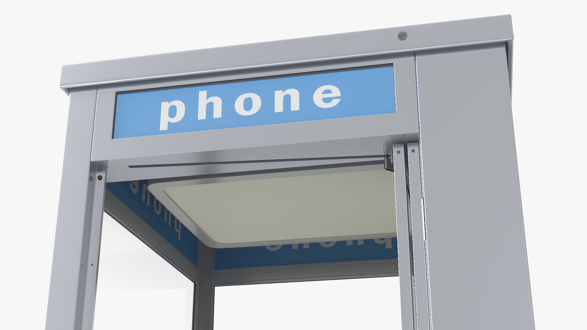 3D model Vintage Public Telephone Booth