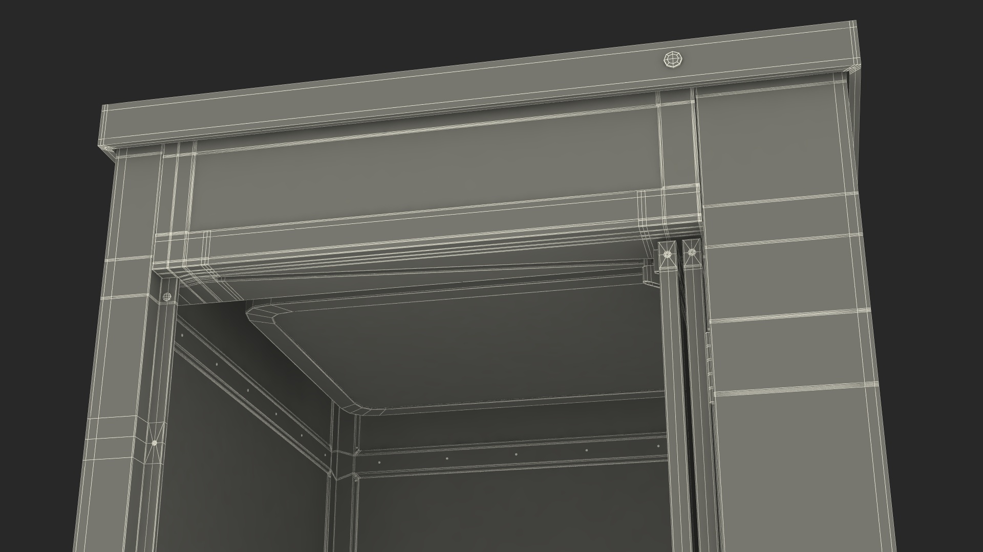 3D model Vintage Public Telephone Booth