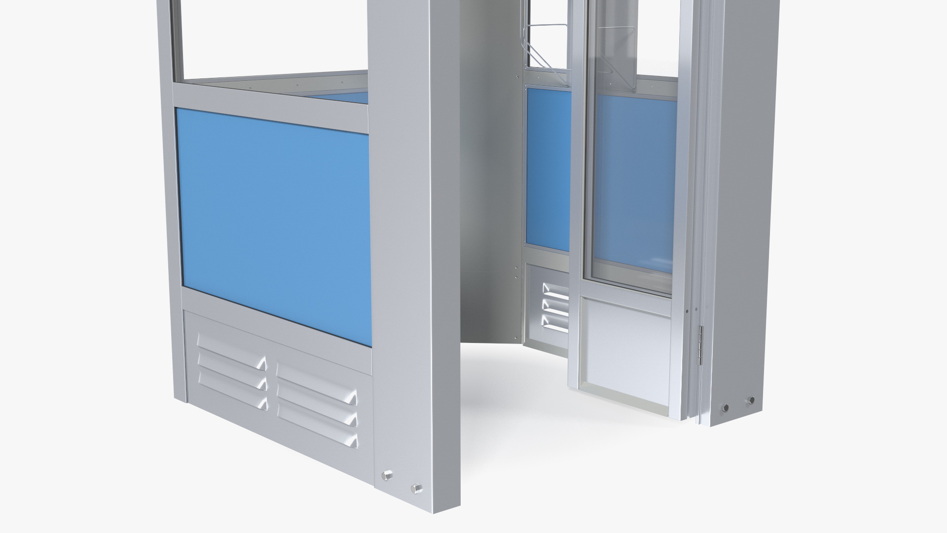 3D model Vintage Public Telephone Booth