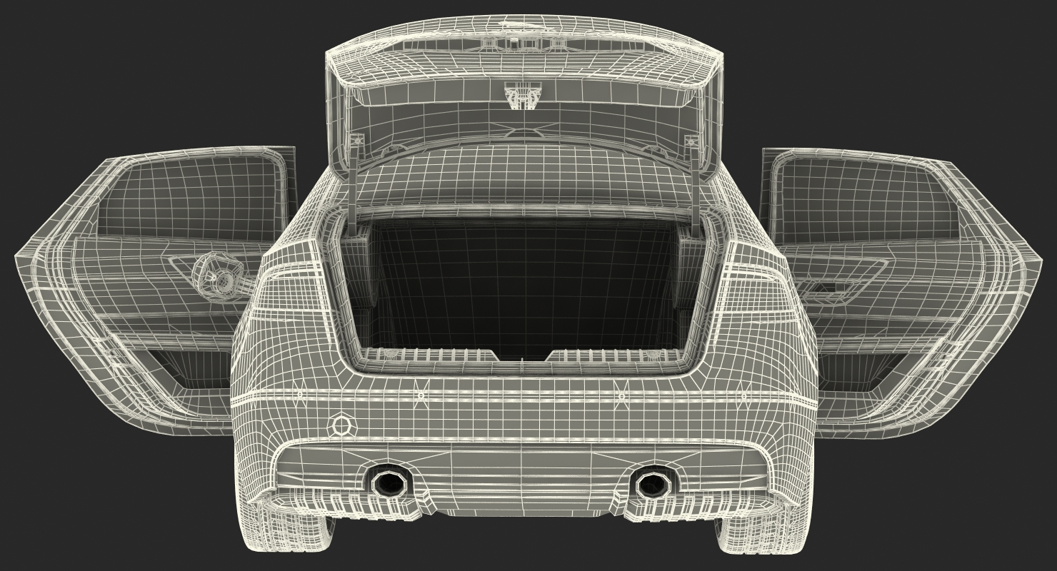 3D model Jaguar XF Simple Interior